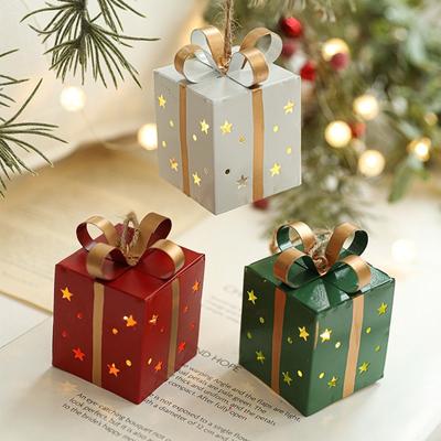 Glowing Ironwork Star Gift Box Alien Pendant Creative Christmas Decorations Christmas Tree Hanging Ornament