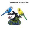 Electronic Sound Activated Motion Sensor Singing Parrot Toy With Realistic Chirping And Moving Actions For Home Decoration