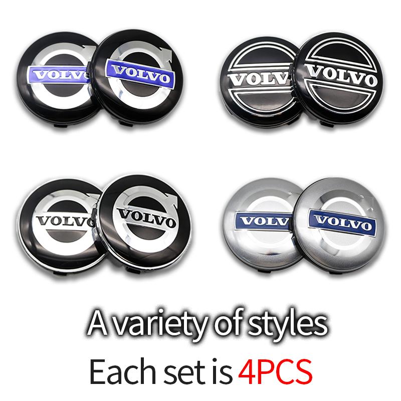 4Pcs/Set 64mm Volvo Hub Badge Car Wheel Center Cap For Volvo XC60 V70 S60 XC90 S80 V40 XC70 V50 Hub Cap Decoration Accessories CUG1
