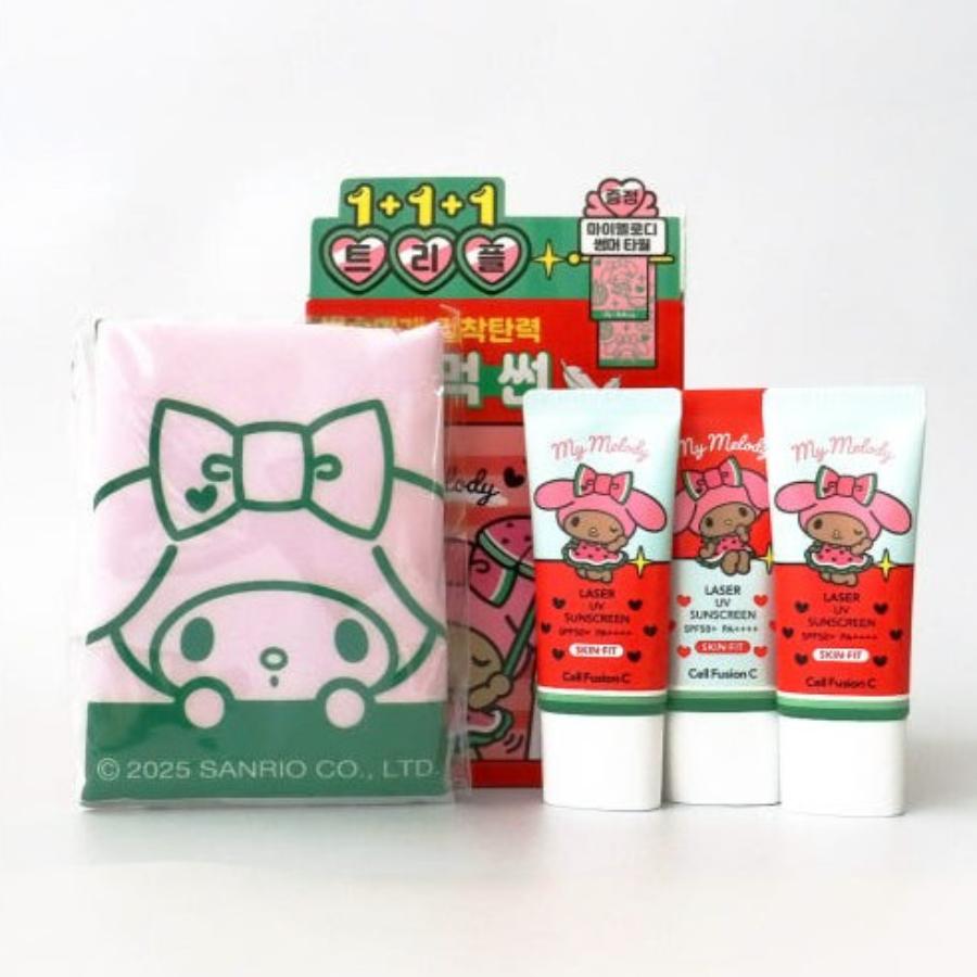 Cell Fusion C My Melody Edition Laser UV Sunscreen 35mlX3ea SET (SPF 50+ PA++++)