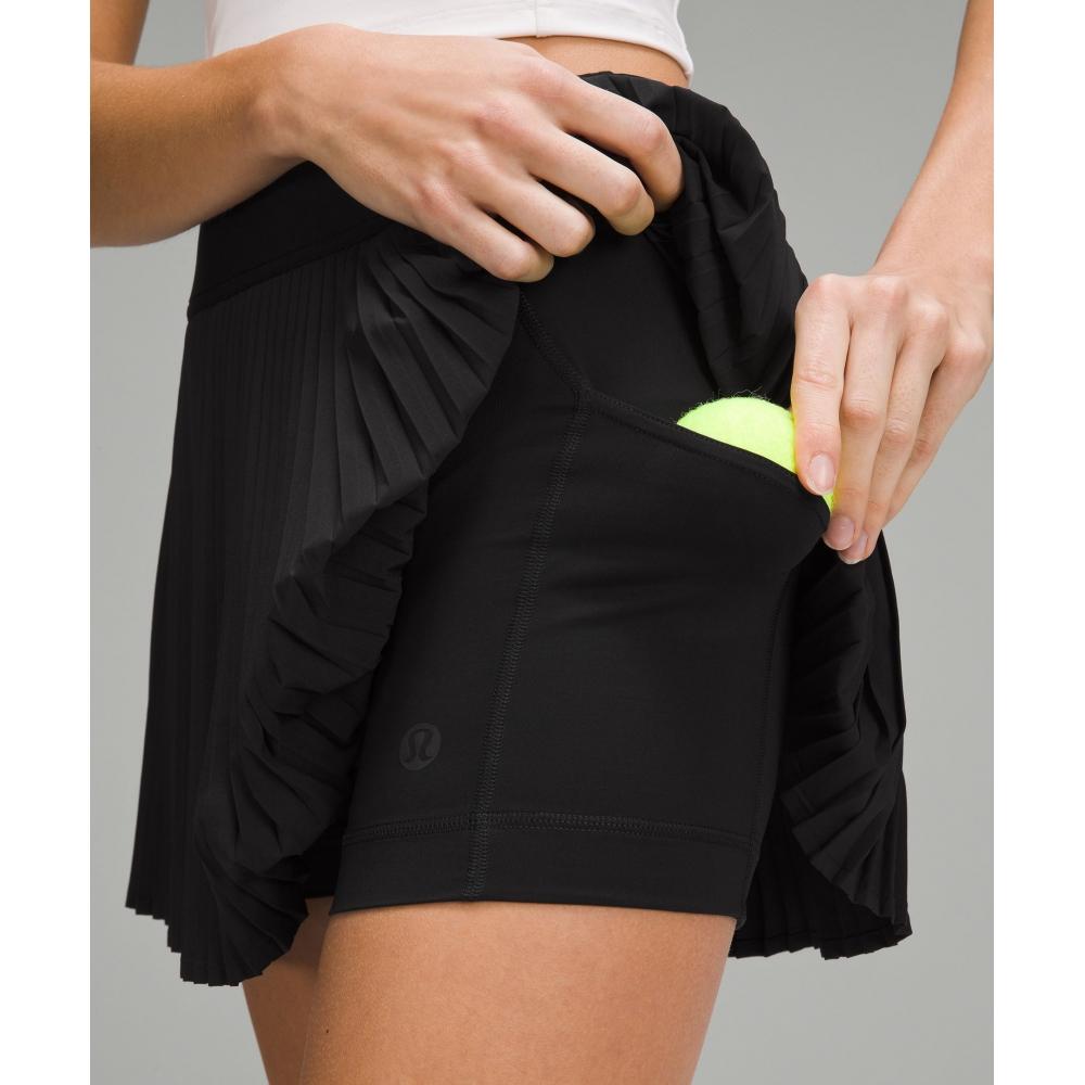 Lululemon Varsity High Rise Pleated Tennis Skirt Black
