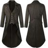 Steampunk Gotischer Mittelalterlicher Frack: Ren Faire Magier Vampir Windbreaker