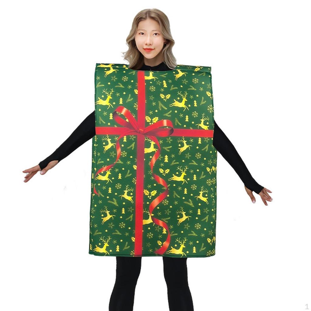 Christmas Gift Box Costume Creative Holiday Accessories for Party