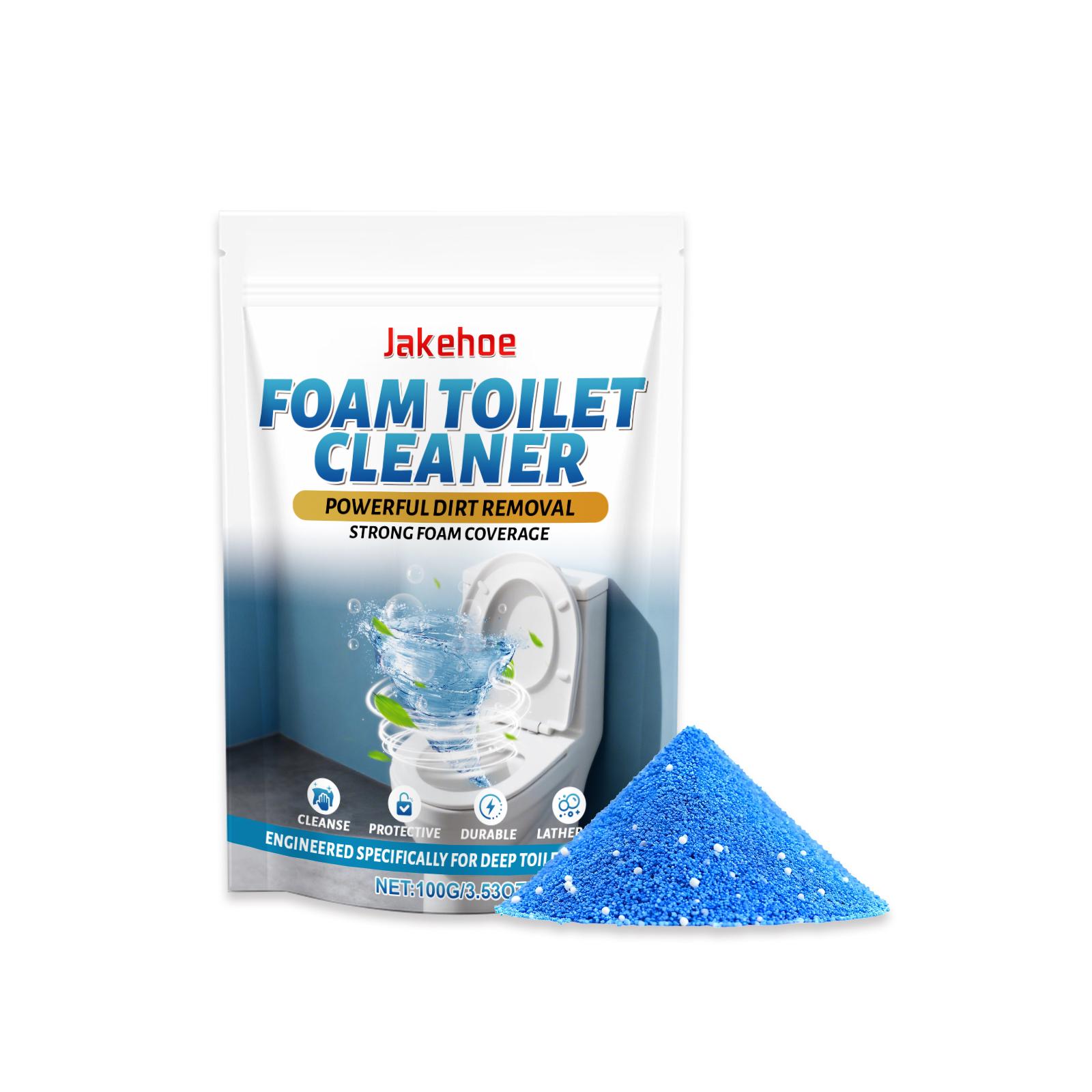 

Toilet Bowl Cleaner Powder 100g Foaming Action Remove Stubborn Stains Water Scale Odor For Bathroom WC Fresh Scent SKU00001057