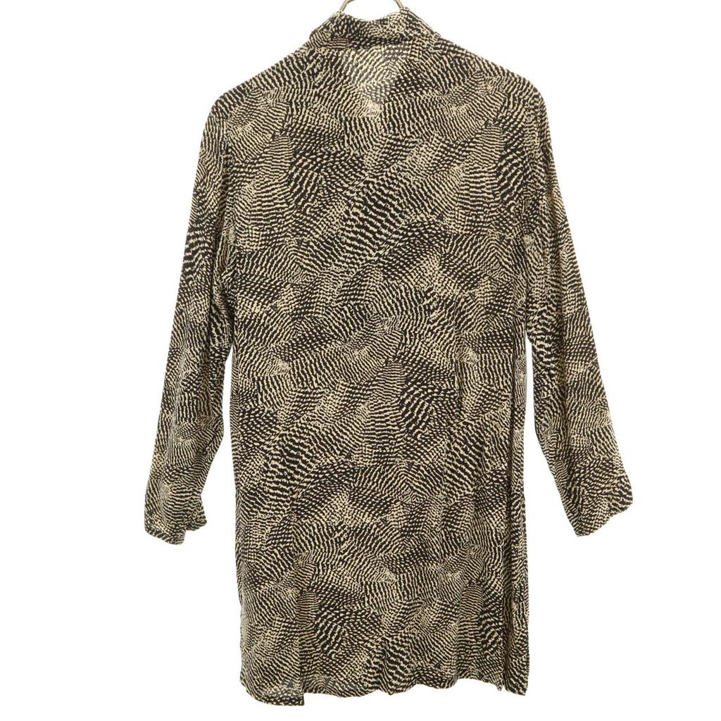 Yves Saint Laurent 90s Old Overall Handle Long Sleeve Half Button Knee-length Dress Women Used