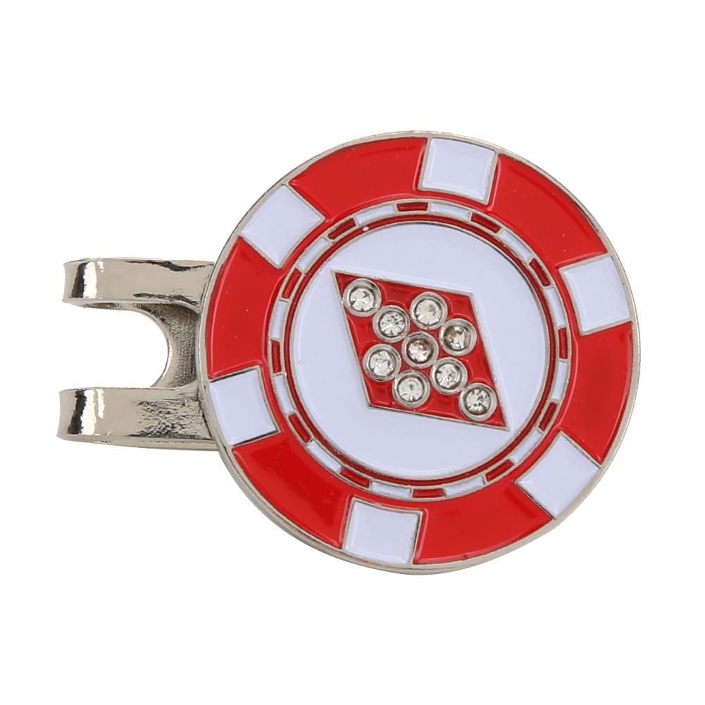 

1 шт. Ромбовидный металлический компактный маркер для гольф-мяча, магнитный зажим для шляпы, зажим для кепки, подарочные принадлежности