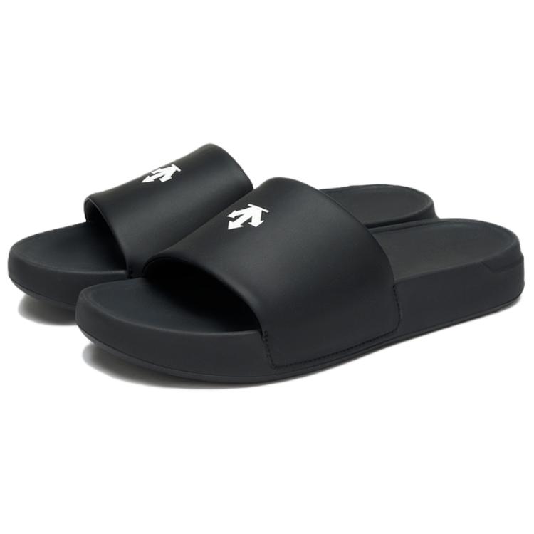 Descente Chron Cloud Simple Comfortable Non-Slip Slide Sandals Men sandals Black D5231LSD43-BK