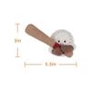 Apricot Lamb Happy Baseball Plush Toy 14cm Soft Cute Fluffy