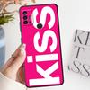 Letters Kiss Phone Cover Case for Motorola Moto G50 G32 G51 G73 G53 G30 G71 G60s Edge 20 Pro 30 Lite G22 Edge40 G52