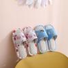 Kids Slippers Cotton Linen Fabric Indoor Boys Girl Kids Home Linen Home Spring Fall and Winter Baby Non-Slip