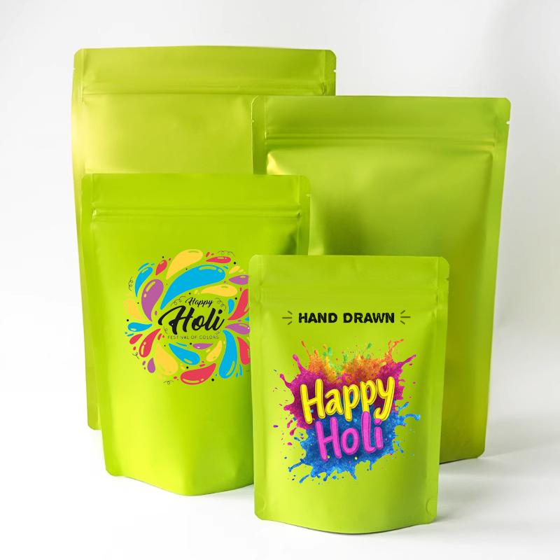 Customized Printed Aluminum Foil Standing Zipper Bag With Moisture Proof Tea Sugar And Nut Wedding Packaging Pouch Print Logo