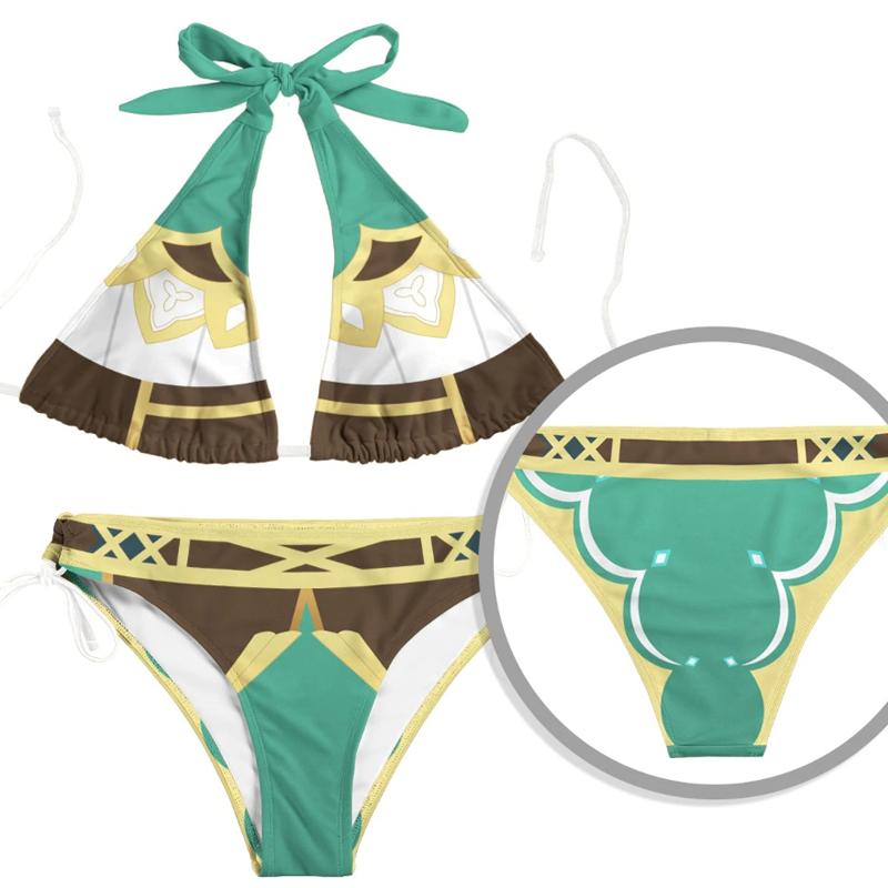 Genshin Cosplay Impact Costume Coat Cloak Tops And Swimwear Clothes Summer