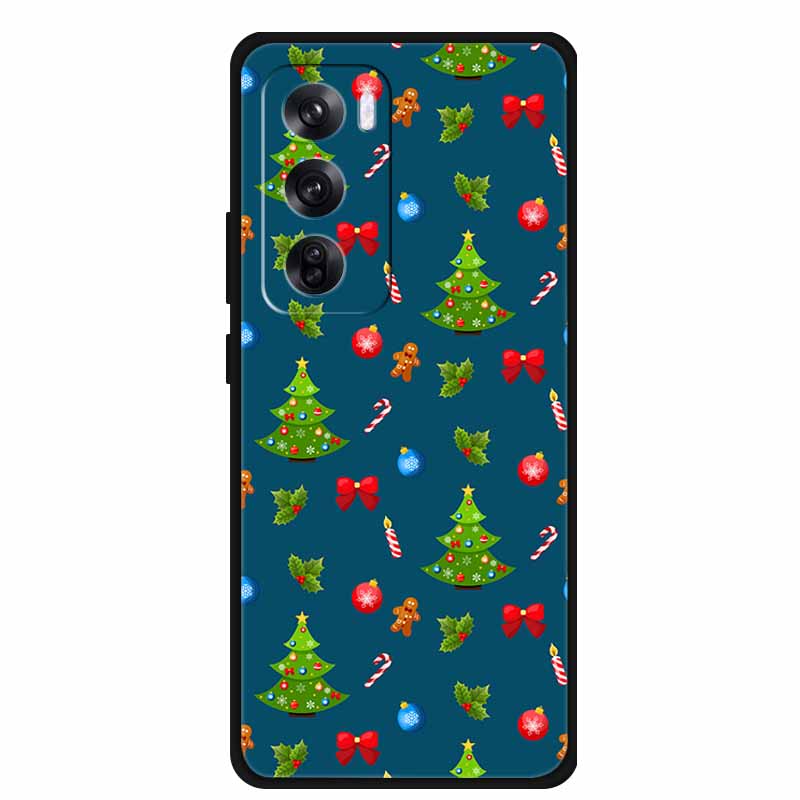 2024 Christmas Phone Cases For Oppo Reno12 Pro 6.7"Cases Soft TPU Silicone For Oppo Reno12 5G Cover Bumper Funda Reno12 12Pro 5G