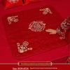 Double Happiness Wedding Tea Ceremony Red Kneeling Cushion Set