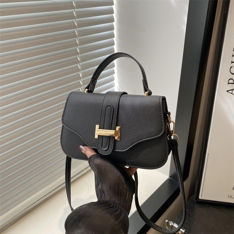 Vintage Chic Stylish Pu Small Square Tote Bag For Casual Everyday Use In Khaki Color