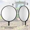 Round Convex Side Mirror with Bracket for Traffic Mirror for Retail and Rearview Mirror Accessory 9.8-inch Trucks, Driveways, Garages, Stores,