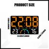 LED Wall Clock Large LED Display Electronic Clock for Adults Home Indoor