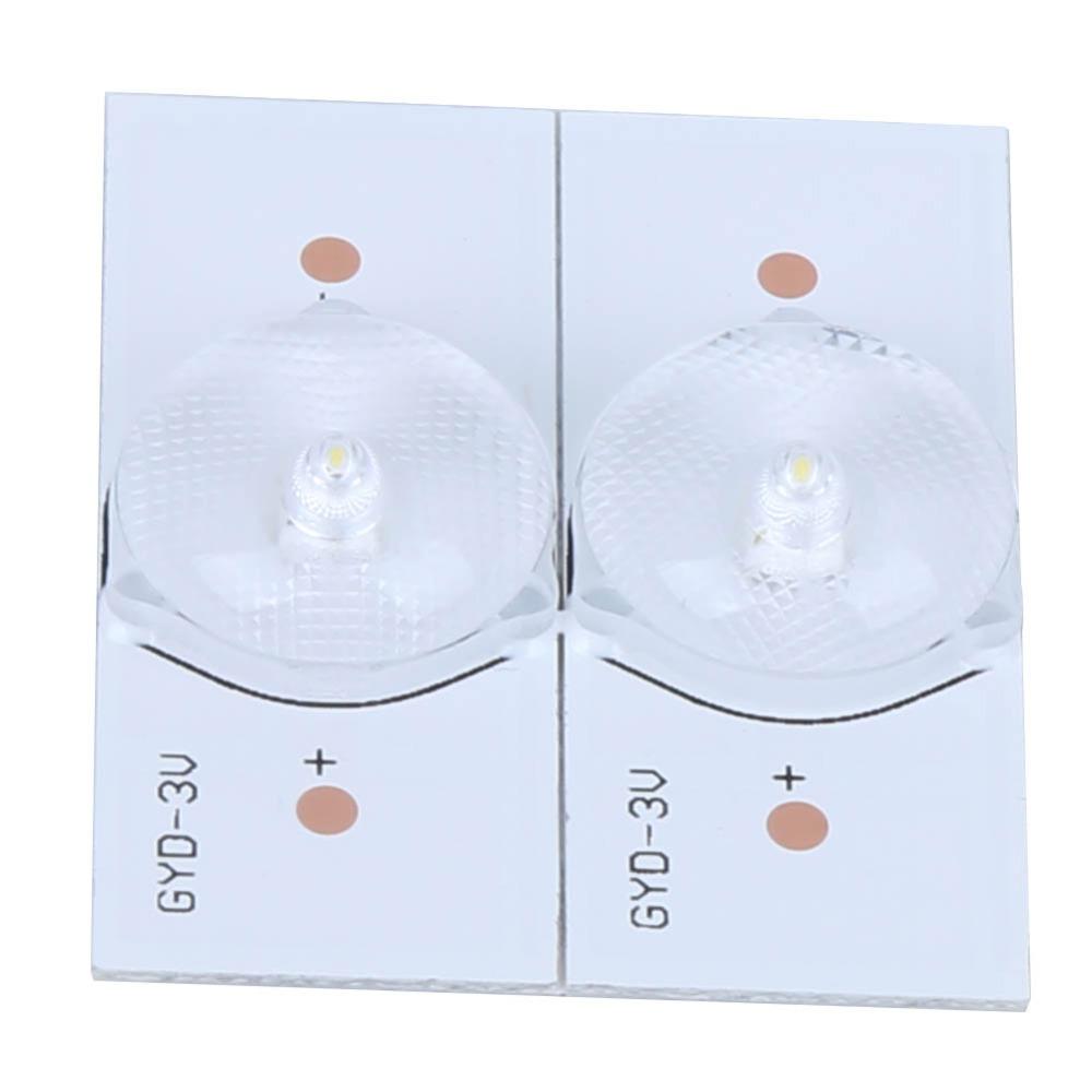 20 STÜCK 3V SMD Lampenperlen Glasfaserplatte Lichtperle Lampenperlen Ersatz Hintergrundbeleuchtung Reparatur