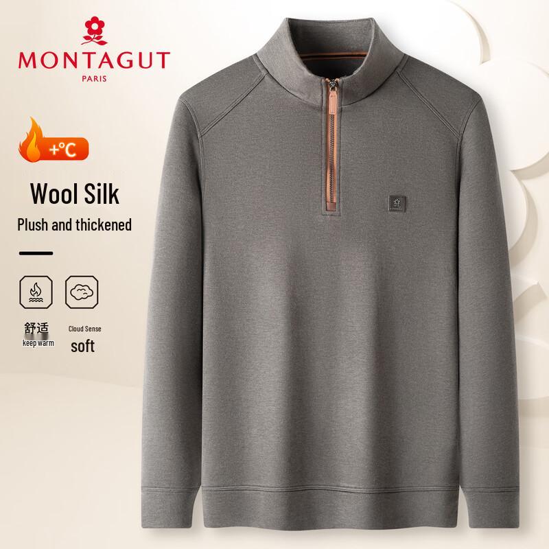 MONTAGUT Men s Warm Half-Zip Pullover 52