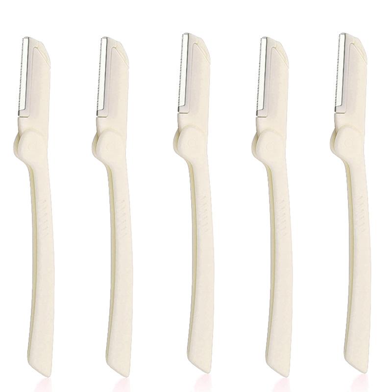 5/3pcs Ladies Face Shaver Eyebrow Trimmer Portable Face Razor Eye Brow Blades Shaping Scissors Hair Removal Beauty Tools