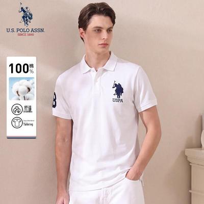 Polo da uomo a maniche corte, vestibilità rilassata, 100% cotone