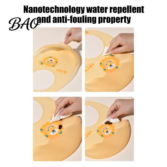 Adjustable Neck Bibs Silicone Baby Bib with Food Catcher Pocket, Waterproof Lightweight Babies Feeding Bib, Foldable for Infant Toddler