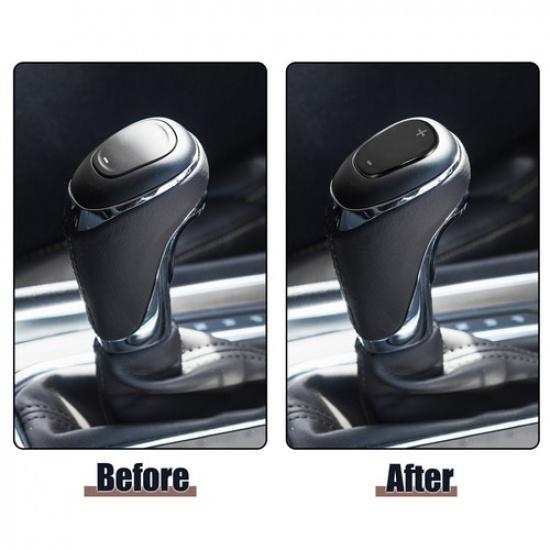 For Chevrolet Equinox 2018-2021 Black Steel Gear Inner Shift Knob Cover Sticker