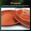 Thickened Round Plastic Flower Pot Water Tray - Large Draining Base for Succulents & Golden Pothos.