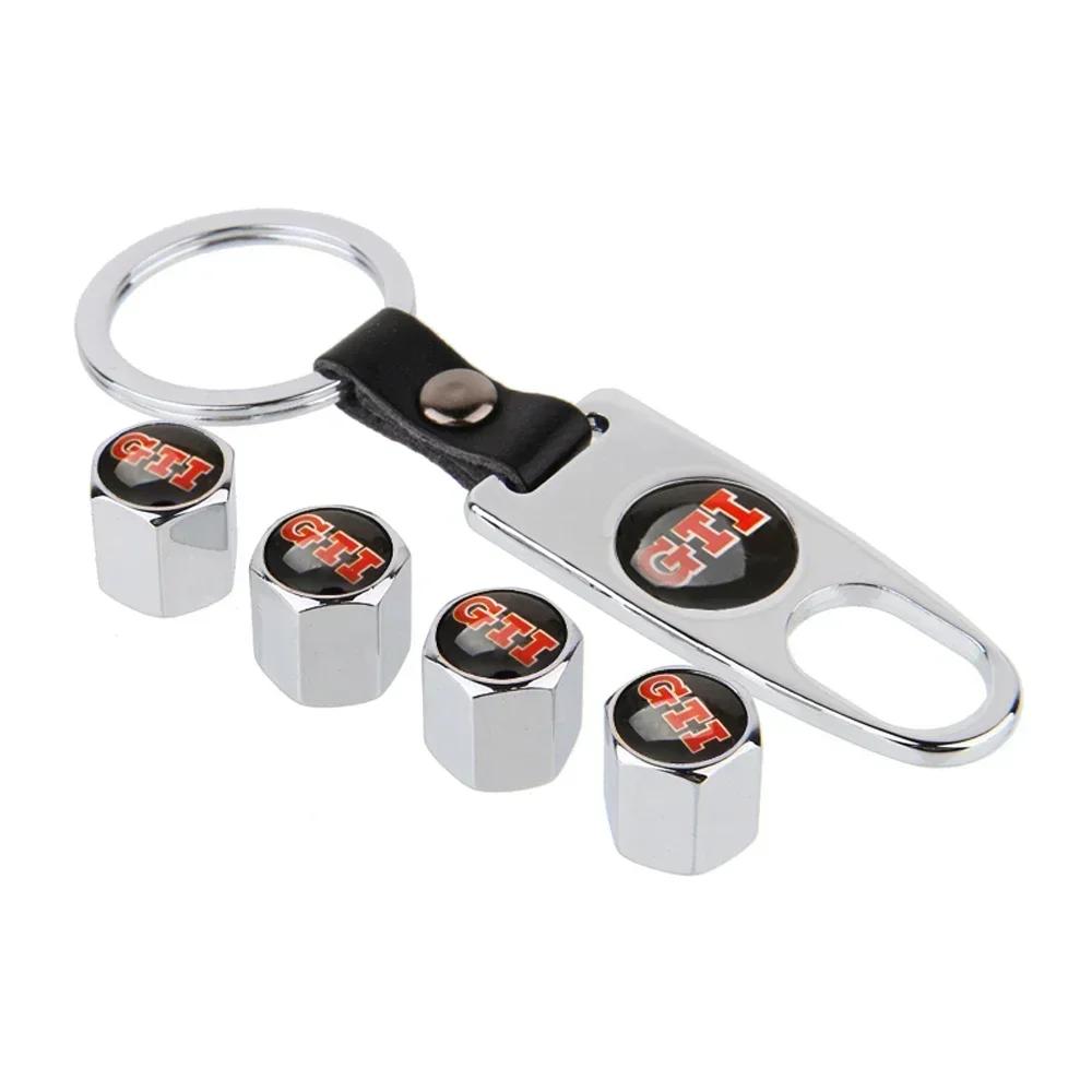 2026 Heiß Für Volkswagen VW Auto Rad Reifen Ventil Kappe Schlüsselanhänger für Volkswagen GTI S Racing Rline Logo Polo Golf Passat Touran Bo
