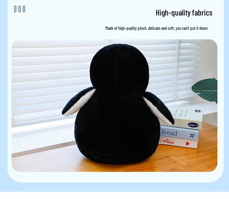 Aquarium Black & White Penguin Plush Toy - Customizable Children's Doll
