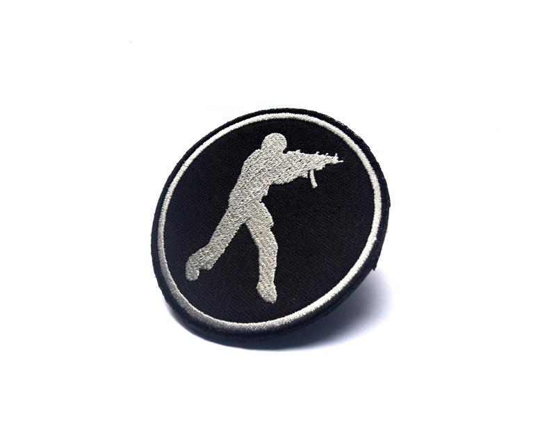 Outdoor CS Battle Embroidery Patch: CF Kill Icon, Double-sided Velcro Armband