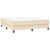 Vidaxl Bed Frame Without Mattress, Cream, 160X200 Cm, Upholstered