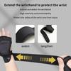 Breathable Polyester Weightlifting Gloves Half Finger Non-slip Wrist Protection for Home Gym Training