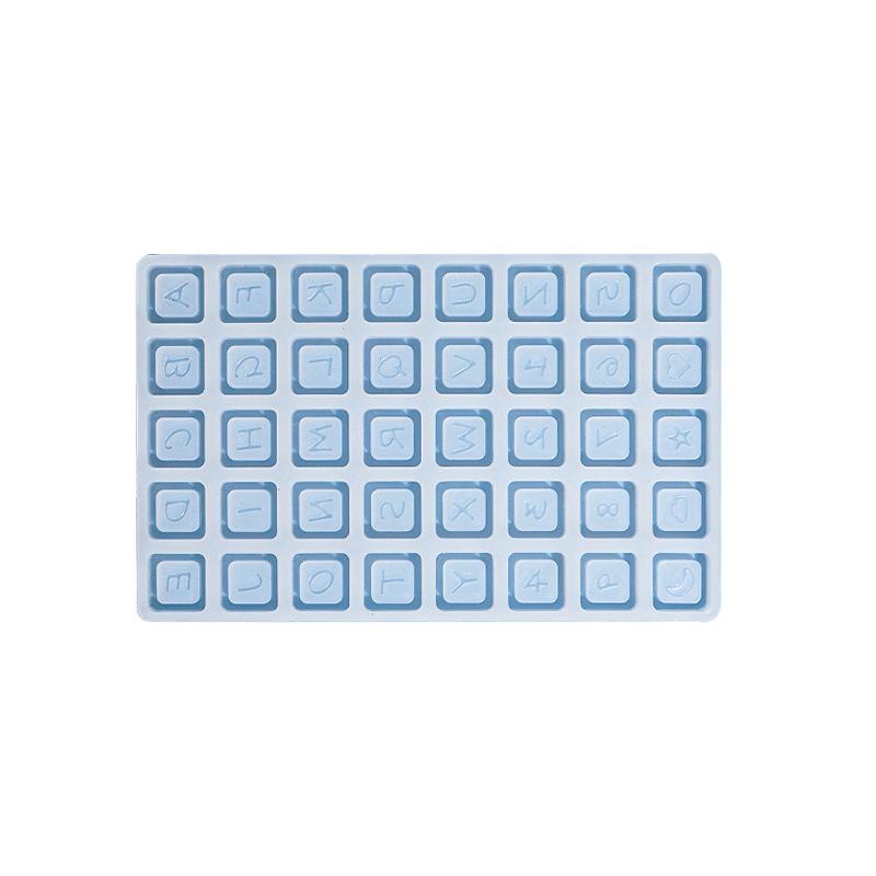 

1 шт., силиконовая форма для ключей с буквами, кулон с алфавитом, ювелирные изделия, форма для литья из эпоксидной смолы