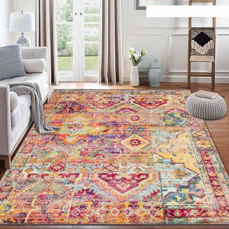 Bohême salon tapis décoration chambre de luxe anti-dérapant tapis de sol grande surface tapis salon tapis persan lavable