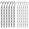 6/10 pezzi di ganci appendiabiti a catena in metallo con 7 slot, ganci multipli in uno, appendiabiti verticale pieghevole salvaspazio, organizer per armadio