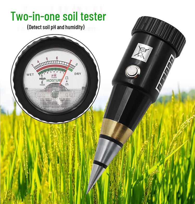 Dual Soil Meter: pH & Humidity Tester