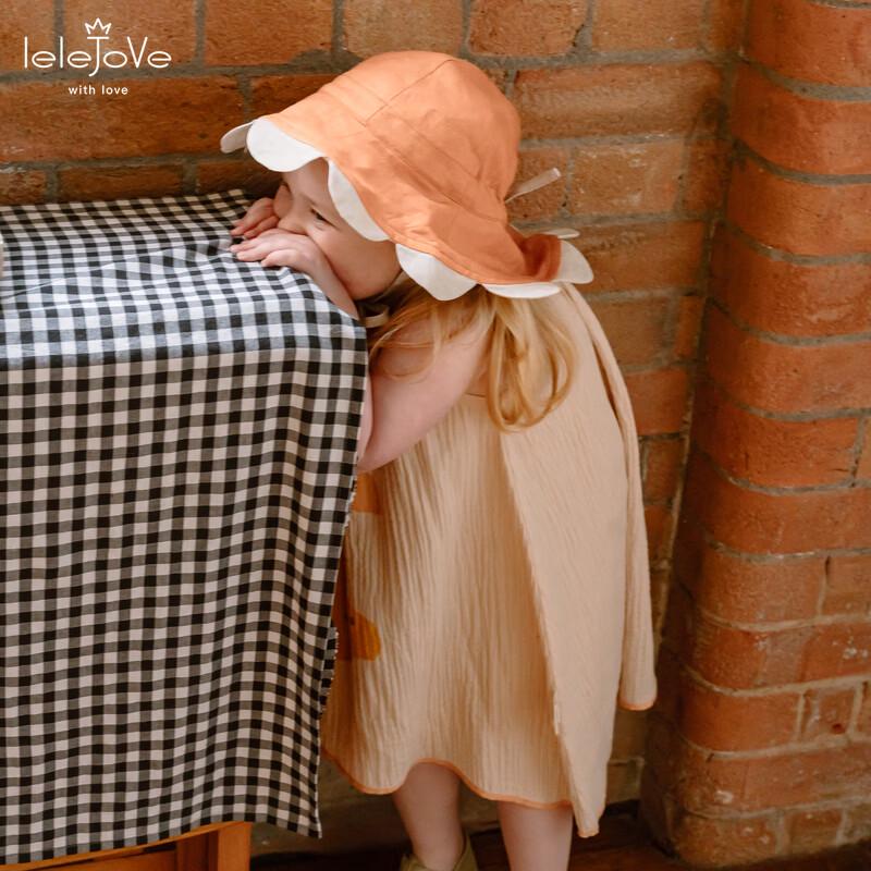

LELE JOVE Baby Kids Summer Breathable Lace Fisherman Sun Hat S