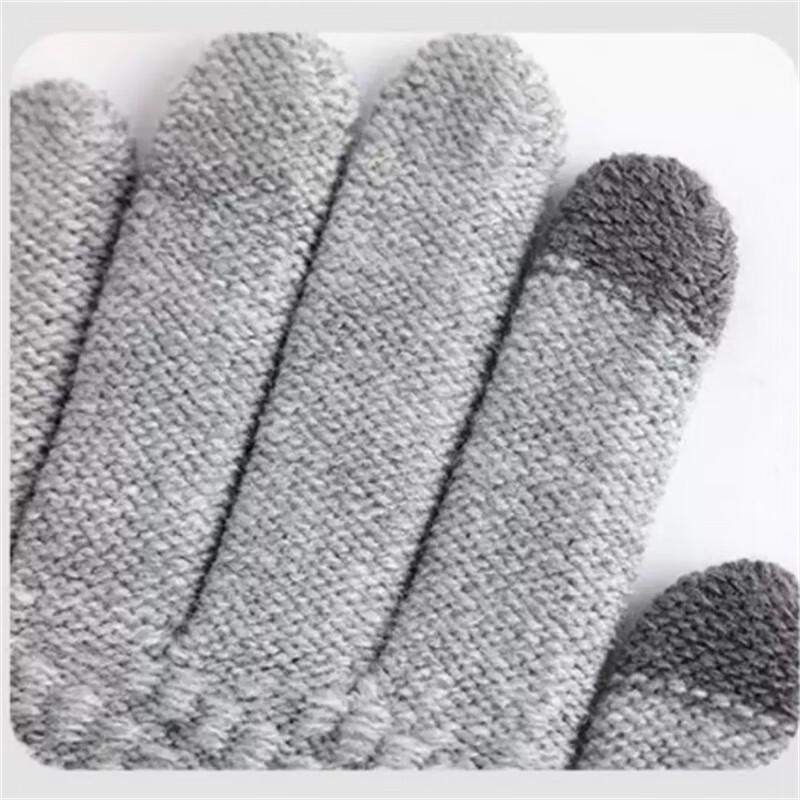 Unisex Faux Cashmere Touchscreen Cycling Knit Gloves
