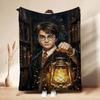 Harry'S Hogwarts Adventure Flannel Blanket Soft Comfortable Fleece Blanket For Living Room Sofa Nap Home Decor Memorial Gift