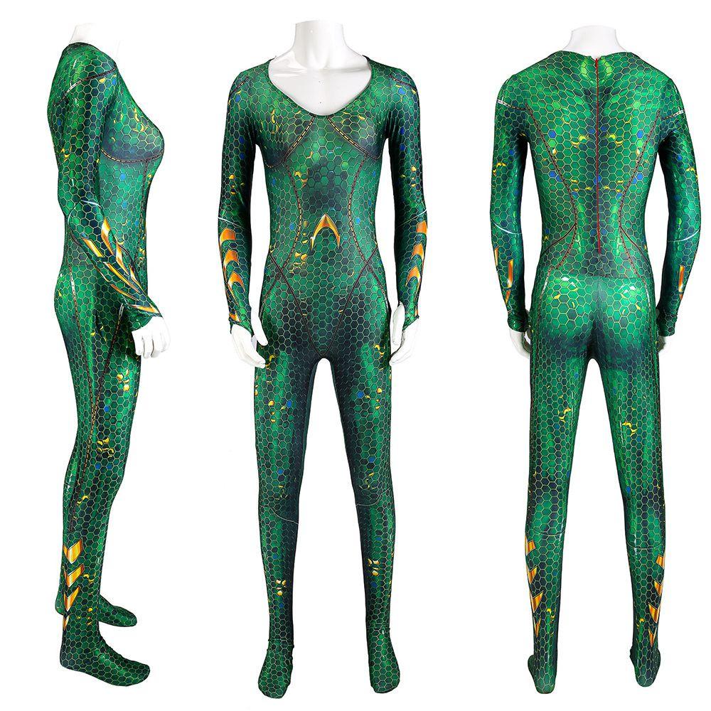 Mera Movie Aquaman Queen Cosplay Alliance Sea After Mae La Mera Jumpsuit Hero
