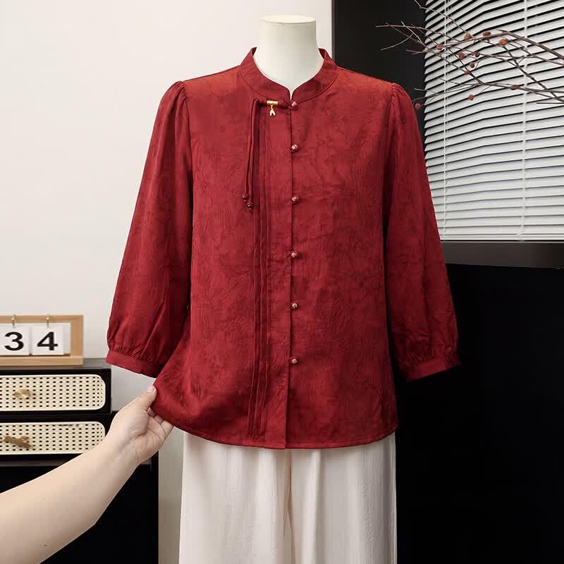 Xuexi Women s Elegant Long-Sleeve Shirt 5XL