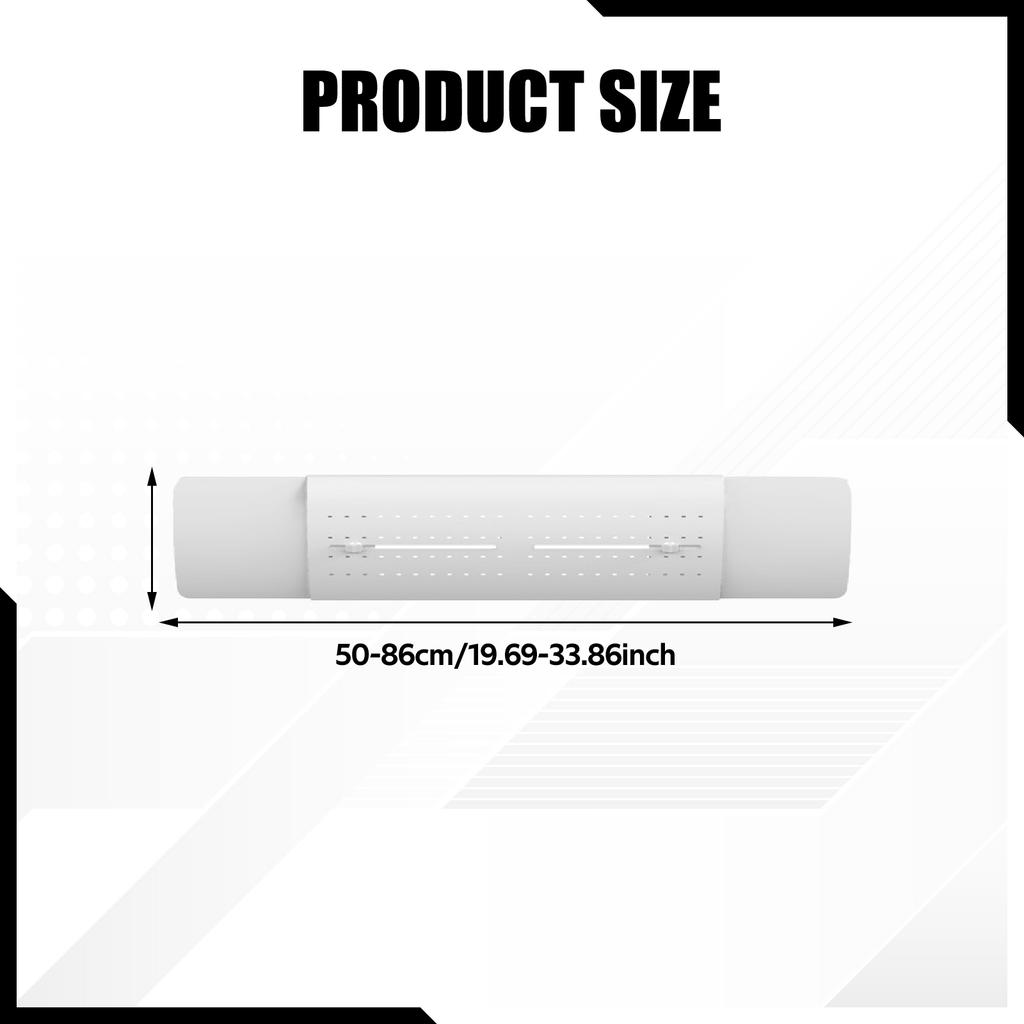 Air Conditioner Deflector Telescopic Angle Adjustable Air Baffle Windshield Deflector for Hanging Air Conditioner Outlet Wing