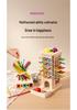 Colorful Wooden Pick-Up Sticks: Interactive Parent-Child Dice & Board Game, Montessori Math Toy