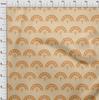 oneOone Cotton Flex Dark Beige Fabric Asian Japanese Diy Clothing Quilting Fabric Print Fabric By Yard 40 Inch