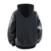 Spring and Autumn New Hooded Fake Two-piece Leather Jacket Men's Riding Motorcycle Street Riding Leather Jacket