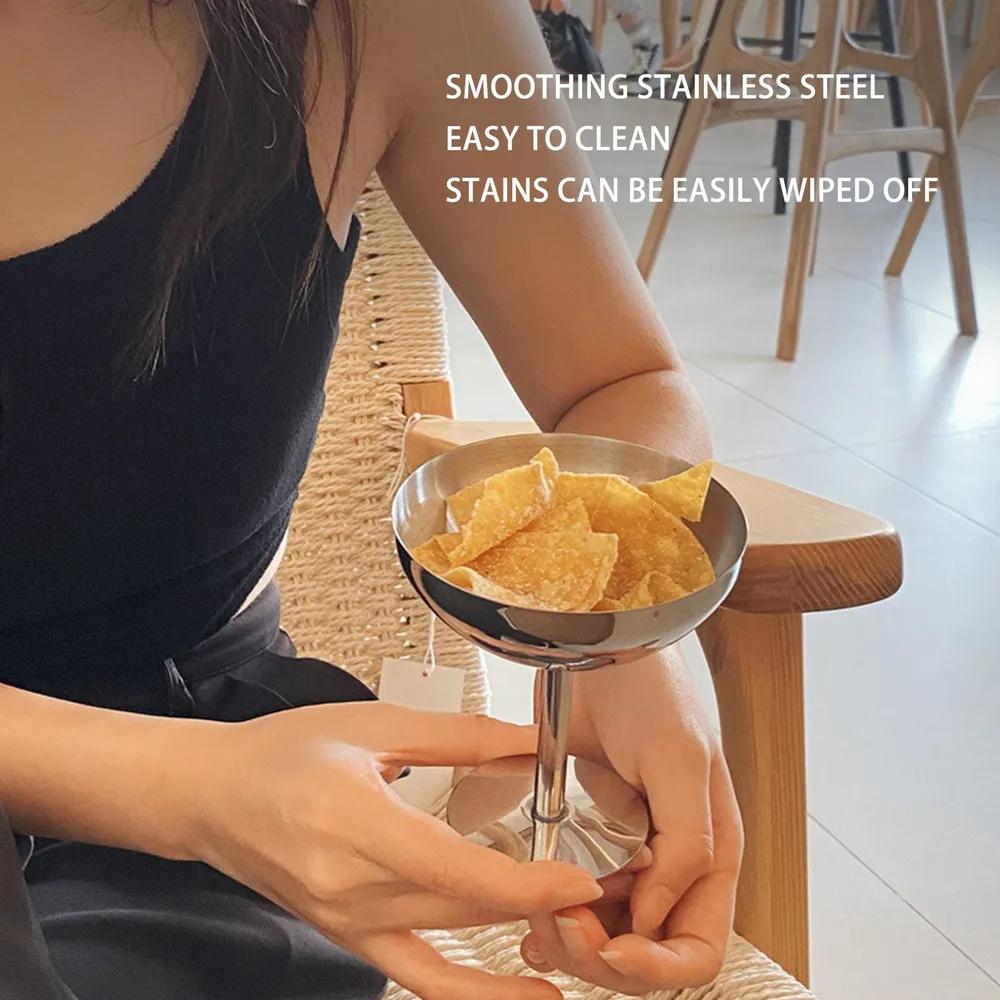 Coupe à glace en acier inoxydable 304 avec pied, 240 ml