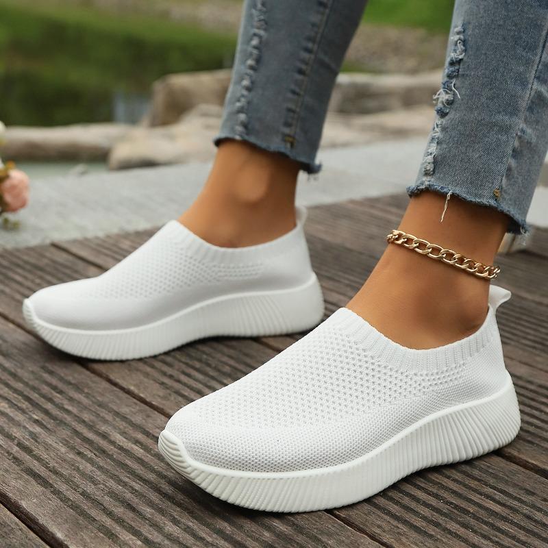 Pantofi Sport pentru Femei 2024 Nouă Modă cu Talpă Plată Pantofi Casual de Exterior pentru Femei Pantofi de Alergare din Plasă Respirabilă cu Talpă Groasă