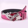 Women's Y2K Spicy Girl Leather Belt: European & American Street Style Fashion Accessory for Jeans.