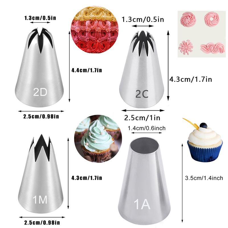 13 Styles Large Icing Piping Nozzles for Decorating Cake Baking Cookie Cupcake Piping Nozzle Stainless Steel Pastry Tips tools